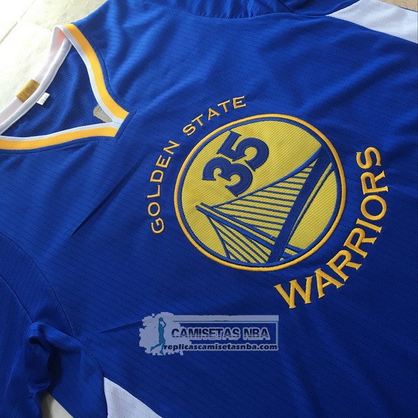 Camiseta Autentico Manga Corta Warriors Duarant Azul